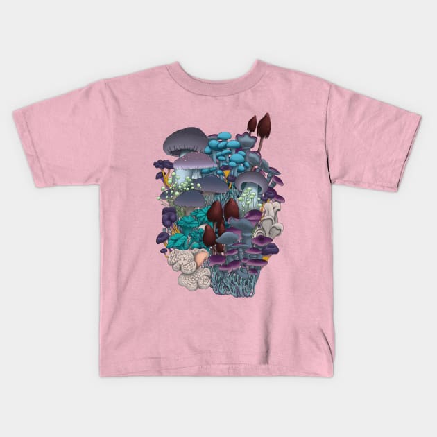 Shrooms Kids T-Shirt by HannaGustafsson